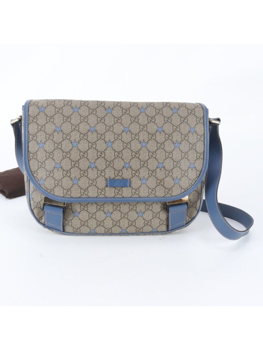 Gucci GG Supreme Star Leather Shoulder Bag Crossbody Hand
